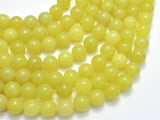 Lemon Jade, 10mm Round beads-BeadBasic