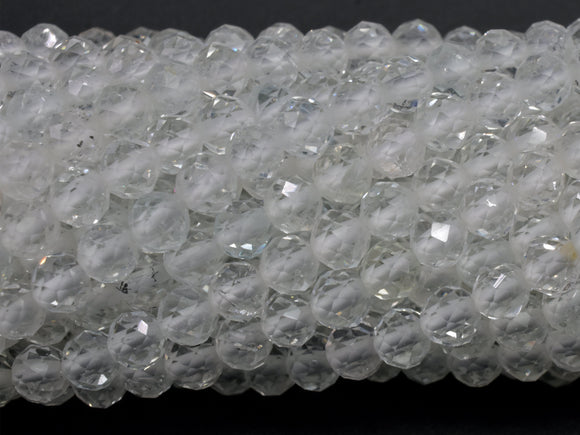 White Topaz Beads, 3.5mm Micro Faceted Round-BeadBasic