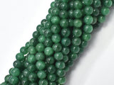 Green Mica Muscovite in Fuchsite, 6mm, Round-BeadBasic
