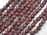 Purple Sandalwood Beads, 6mm Round Beads-BeadBasic