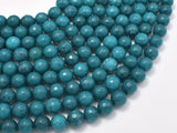 Jade Beads, Peacock Green, 8mm Faceted Round-BeadBasic