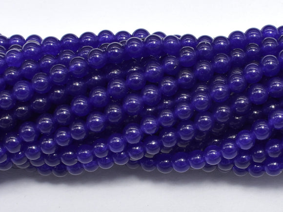 Malaysia Jade - Dark Purple, 4mm (4.4mm), Round-BeadBasic