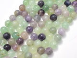 Fluorite, Rainbow Fluorite, 8mm Round Beads-BeadBasic