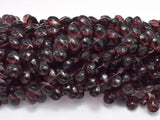 Glass Beads-Coffee, 8x11mm Flat Teardrop beads, 11.5 Inch-BeadBasic