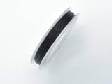 2Rolls Black Stretch Elastic Beading Cord, 0.5mm, 2 Rolls-20 Meters-BeadBasic