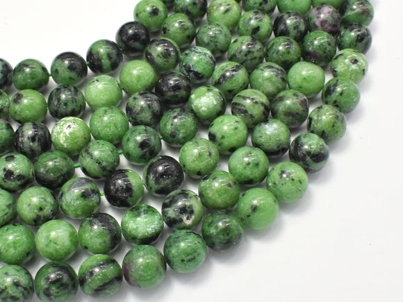 Ruby Zoisite Beads, Round, 10mm-BeadBasic