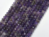 Amethyst Beads, 4x6mm Faceted Rondelle-BeadBasic