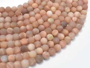 Matte Sunstone Beads, Round, 6mm-BeadBasic