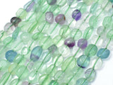 Fluorite Beads, Approx 6x8mm Nugget Beads-BeadBasic