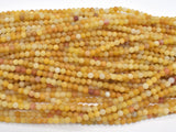 Matte Yellow Jade Beads, 4mm (4.8mm), Round Beads-BeadBasic