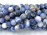 Matte Sodalite Beads, 10mm (10.5mm) Round Beads-BeadBasic