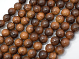 Black Rosewood Beads, 8mm Round Beads, 33 Inch-BeadBasic