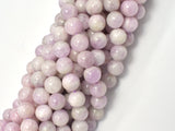 Kunzite Beads, 8mm Round Beads-BeadBasic