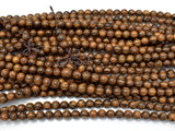 Tiger Skin Sandalwood Beads, 6mm Round Beads-BeadBasic