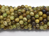 Green Garnet Beads, 6mm (6.5mm) Round Beads-BeadBasic