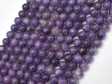 Lepidolite Beads, 6mm Round Beads-BeadBasic