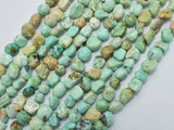 Natural Peru Turquoise Beads, 5x7mm, Nugget Beads-BeadBasic