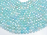 Mystic Coated Agate-Light Blue, 8mm Faceted-BeadBasic