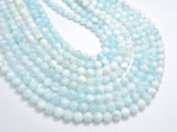 Dominican Larimar, Genuine Larimar, 8mm (8.5mm) Round Beads, 15.5 Inch-BeadBasic