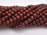 Red Sandalwood Beads, 6mm Round Beads-BeadBasic