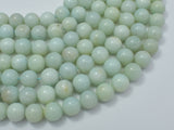 Amazonite Beads, Round, 10mm, 15.5 Inch-BeadBasic