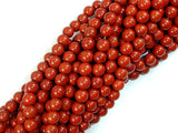 Red Jasper Beads, 6mm (6.5mm), Round Beads-BeadBasic