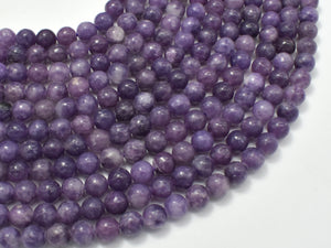 Lepidolite Beads, 6mm Round Beads-BeadBasic