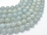 Genuine Aquamarine Beads, Round, 11mm-12mm-BeadBasic