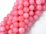 Jade Beads-Pink, 10mm Round Beads-BeadBasic