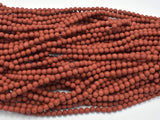 Matte Red Jasper Beads, 4mm (4.7mm)-BeadBasic