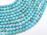 Turquoise Howlite - Blue, 6mm, Round-BeadBasic