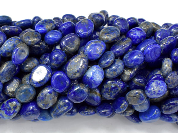 Natural Lapis Lazuli, Approx 6x8mm Nugget Beads-BeadBasic