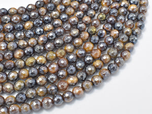 Mystic Coated Tiger Eye Beads, 6mm Faceted, AB Coated-BeadBasic