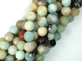 Amazonite, 10mm ( 10.5 mm) Faceted Round-BeadBasic