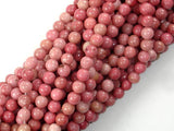 Rhodonite Beads, Pink Rhodonite, 4mm (4.6mm) Round-BeadBasic