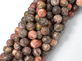Leopard Skin Jasper, 8mm (8.5mm) Round beads-BeadBasic