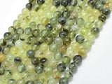 Prehnite Beads, 6mm (6.3mm) Round Beads-BeadBasic