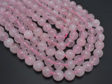 Rose Quartz Beads, Round, 12 mm-BeadBasic