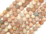 Matte Sunstone Beads, 8mm Round Beads-BeadBasic