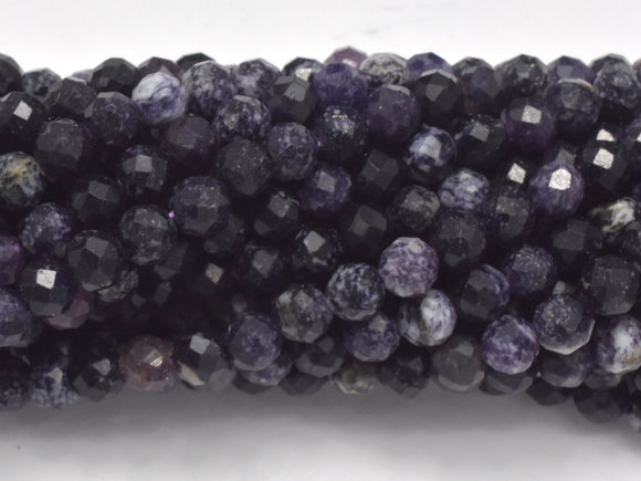 Sugilite Beads, 4mm Micro Faceted Round-BeadBasic