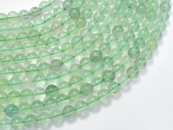 Green Fluorite Beads, 6mm (6.5mm) Round-BeadBasic