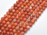 Orange Fire Agate, 8mm, Round-BeadBasic