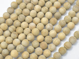 Matte Silkwood Beads, 6mm Round Beads-BeadBasic