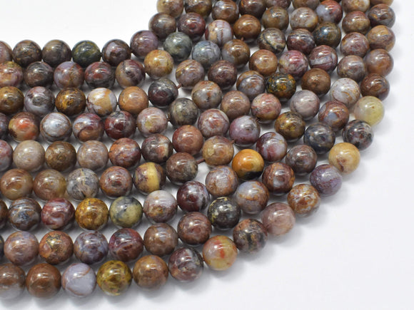 Pietersite Beads, 8mm (8.3mm) Round Beads-BeadBasic