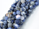 Matte Sodalite Beads, 10mm (10.5mm) Round Beads-BeadBasic