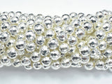 Hematite Beads-Silver, 8mm Faceted Round-BeadBasic