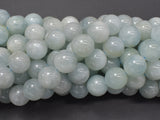 Genuine Aquamarine Beads, Round, 10mm-BeadBasic