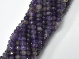 Amethyst Beads, 4x6mm Faceted Rondelle-BeadBasic