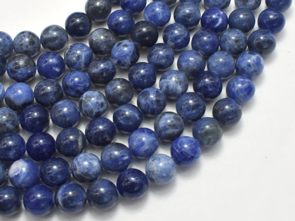Sodalite Beads, Round, 10mm-BeadBasic