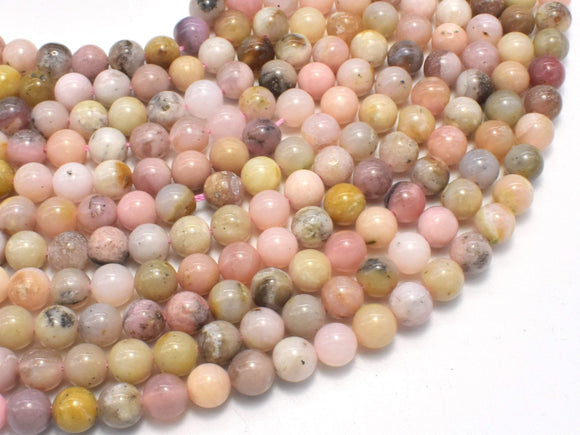 Pink Opal Beads, 6mm (6.4mm)-BeadBasic